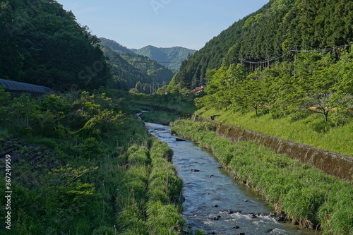 landscape of countryside in Japan