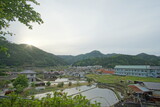 typical landscape in countryside of Japan