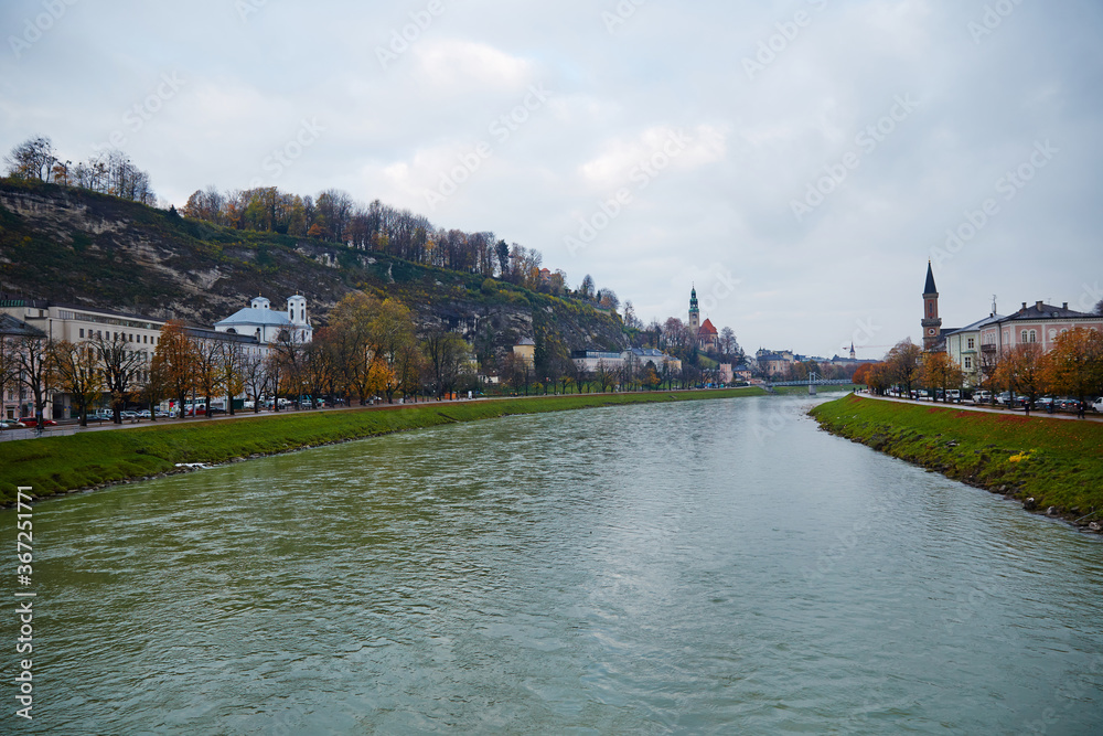 Beautiful Village landscape in Salzburg, Austria.
