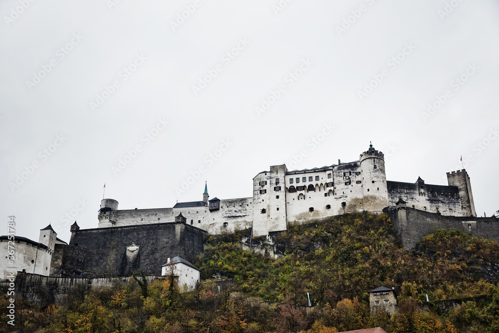 Hohensalzburg Castle in Salzburg, Austria.
