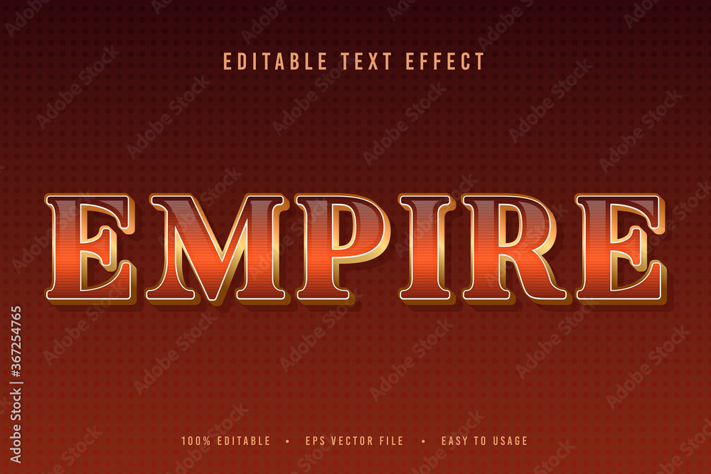 decorative empire Font and Alphabet vector