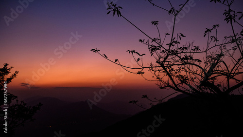 mountain landscape with clouds