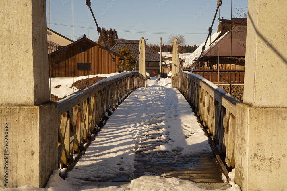 Obraz premium old bridge over the river