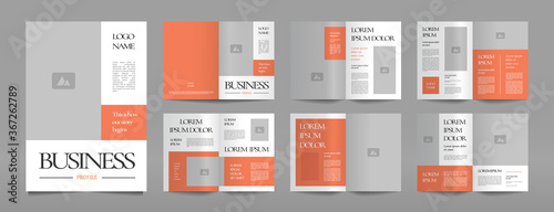 Business profile brochure design template