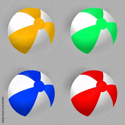 set of colorful abstract shapes