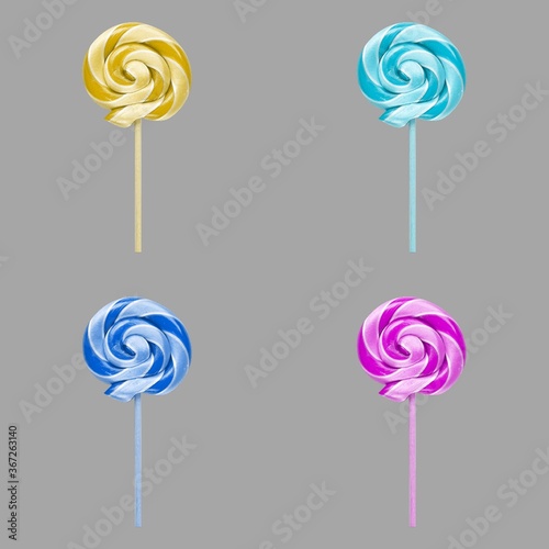 colorful lollipop illustration