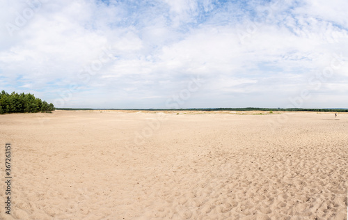 Obraz na płótnie Panorama of Bledowska Desert in Klucze (Poland) w salonie