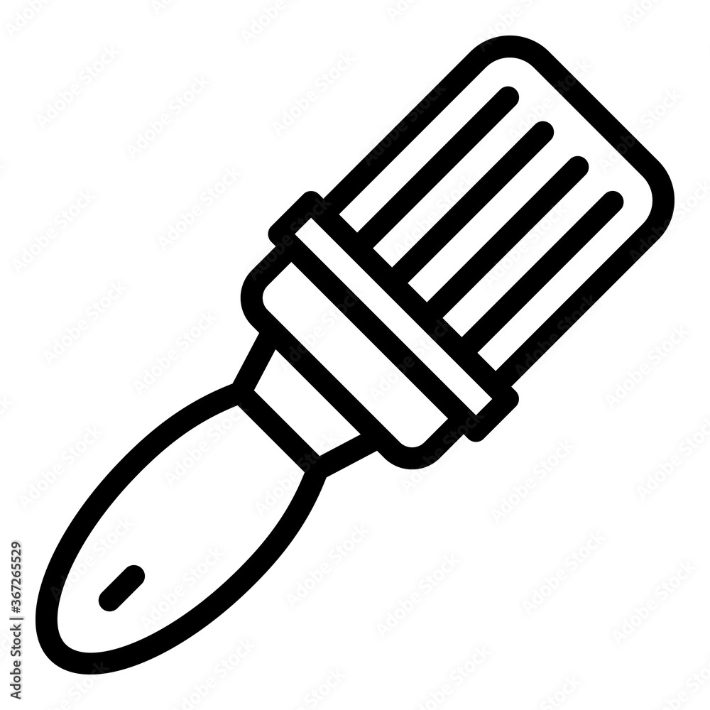 Carpenter brush icon. Outline carpenter brush vector icon for web design isolated on white background Carpenter brush icon. Outline carpenter brush vector icon for web design isolated on white background