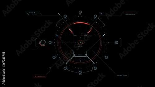 clock on black background