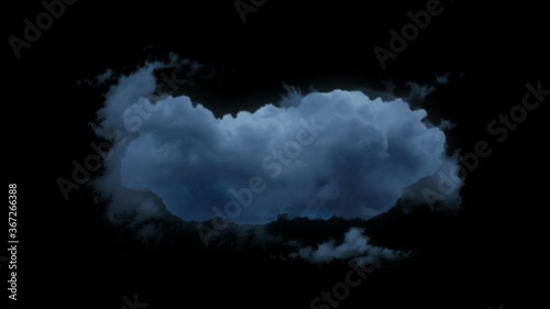 smoke on black background