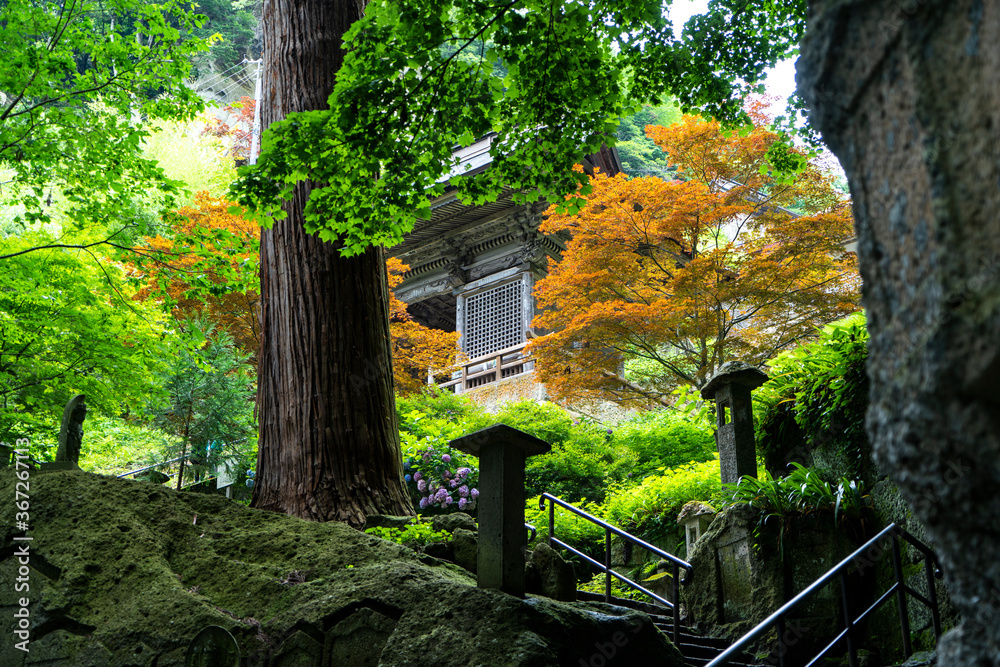 山寺の仁王門 山寺の仁王門