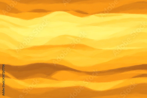 Abstract seamless background of intertwining blurry waves of caramel-golden hue. Suitable for printing on fabrics, candy wrappers, honey, ice cream or sweets or any baby products. © Николай Батаев