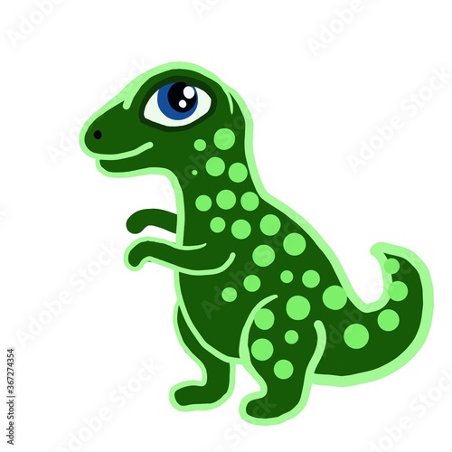 green funny dino © Ekaterina