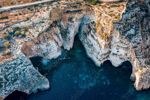 Aerial photo of Blue Grotto