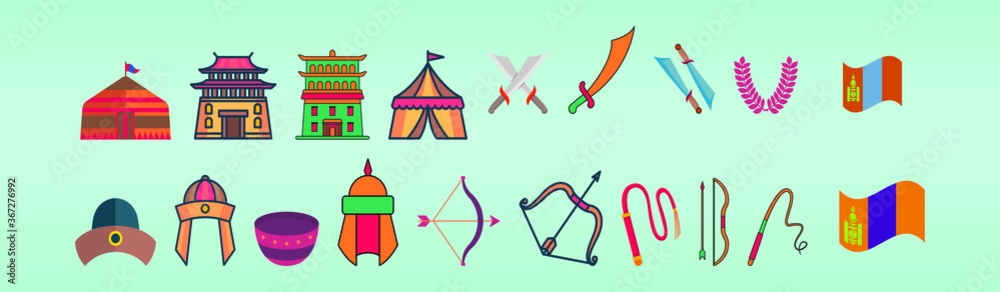 country mongolia cartoon vector illustration country mongolia cartoon vector illustration