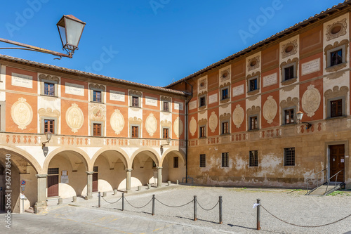 View of the ancient palace of the Episcopal Seminary of San Miniato, Pisa, Italy, on a sunny day photo