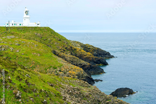 Lighthouse at Strumble Head  Pen-Caer  Pembrokeshire  Wales