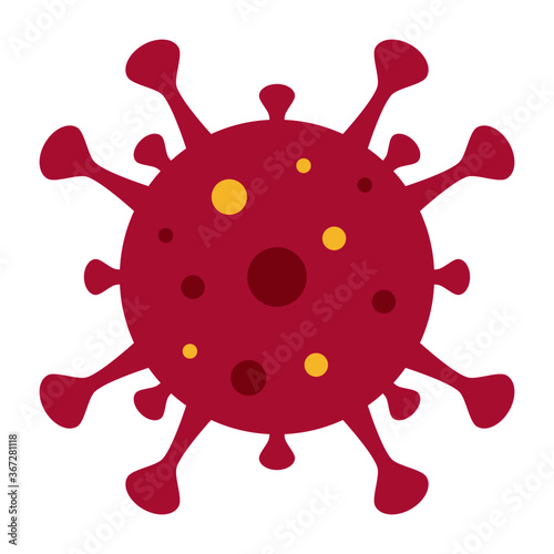 A vector illustration of viruses