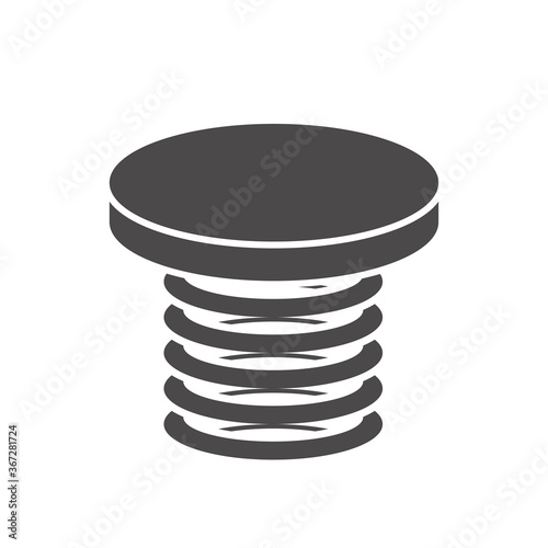 Board on spring icon in flat style.Vector illustration.