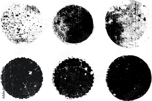 Grunge post Stamps Collection, . Banners, Insignias , Logos, Icons, Labels and Badges Set . vector distress textures.blank shapes.