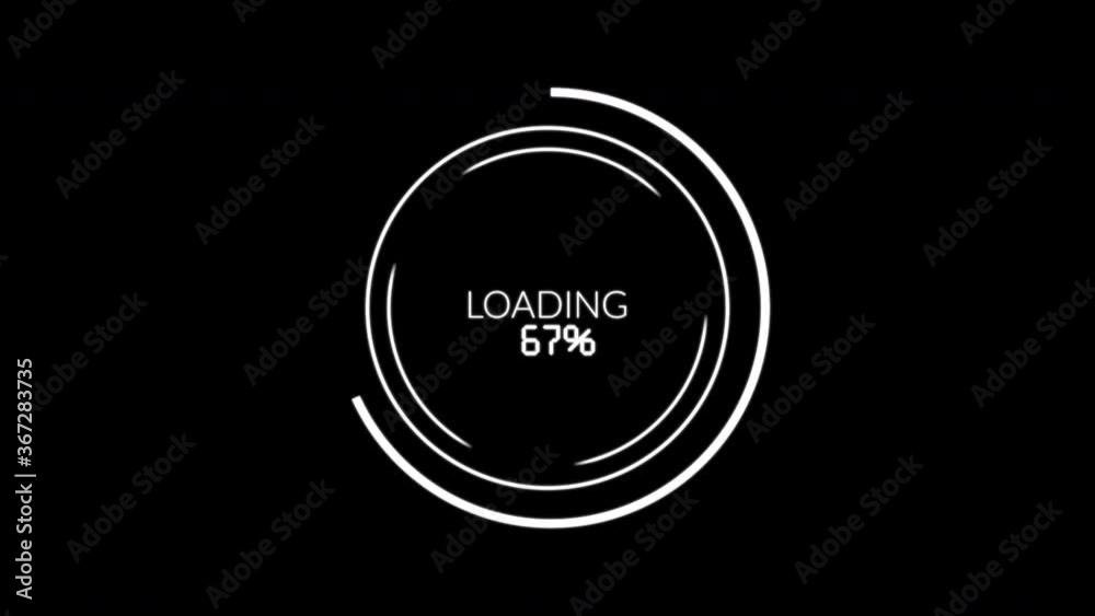 4K Video of Animation Science Futuristic Loading Circle Ring. Loading Transfer Download 0-100%. HUD elements 4K Video of Animation Science Futuristic Loading Circle Ring. Loading Transfer Download 0-100%. HUD elements