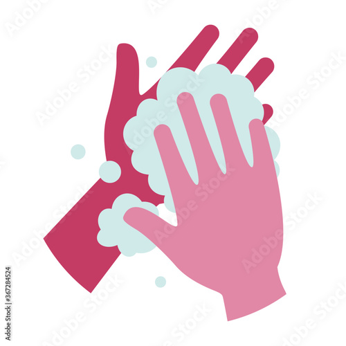 Wash your hands with soap and water and dry them carefully