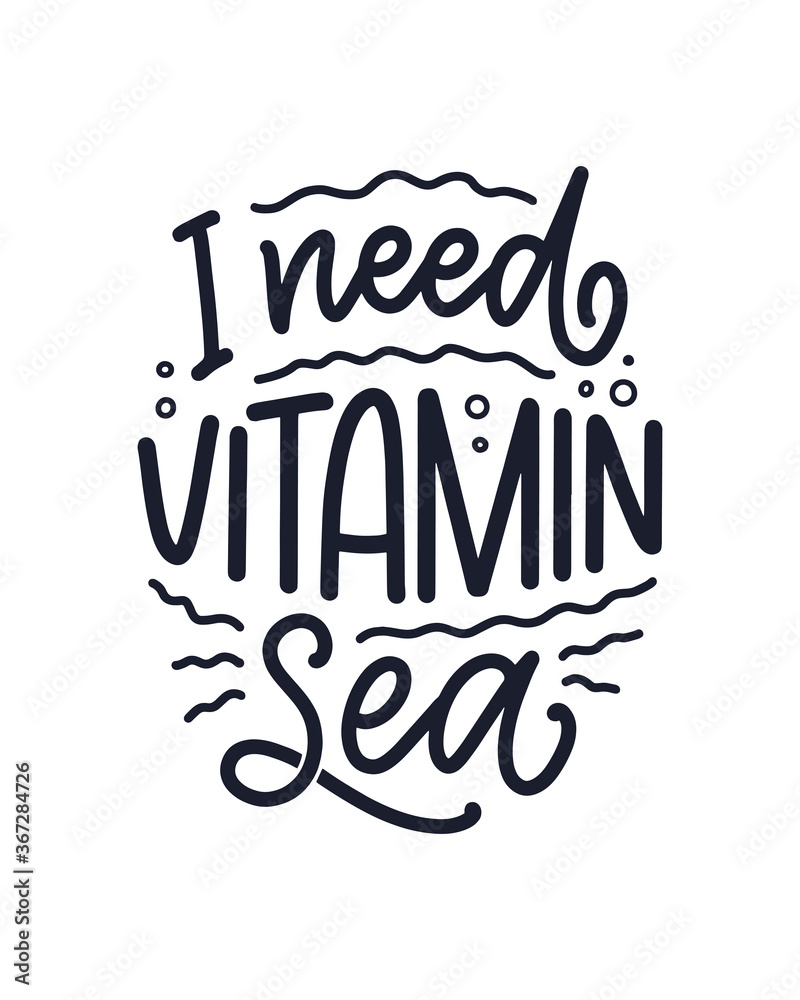 Hand drawn lettering composition about Summer. Funny season slogan. Isolated calligraphy quote for travel agency, beach party. Great design for banner, postcard, print or poster. Vector Hand drawn lettering composition about Summer. Funny season slogan. Isolated calligraphy quote for travel agency, beach party. Great design for banner, postcard, print or poster. Vector