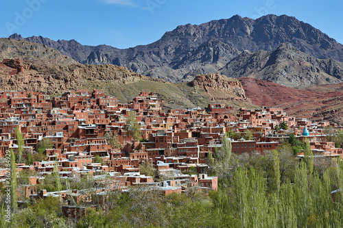 Old village of Abyaneh near the city of Natanz in Iran photo