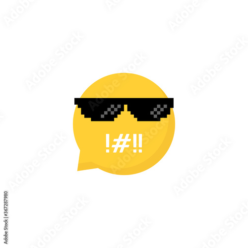 speech bubble emoji like rudeness
