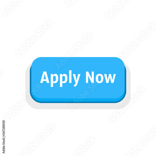 apply now blue cartoon button