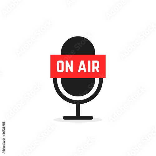 live on air like podcast icon
