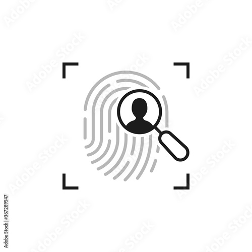 identity person with linear fingerprint