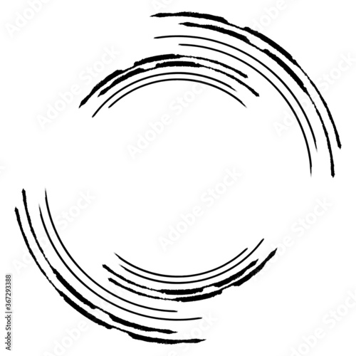 Circle lines logo vector