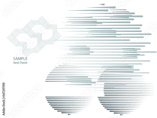 Speed Lines texture . Vector Illustration . Design element . Abstract Geometric background .