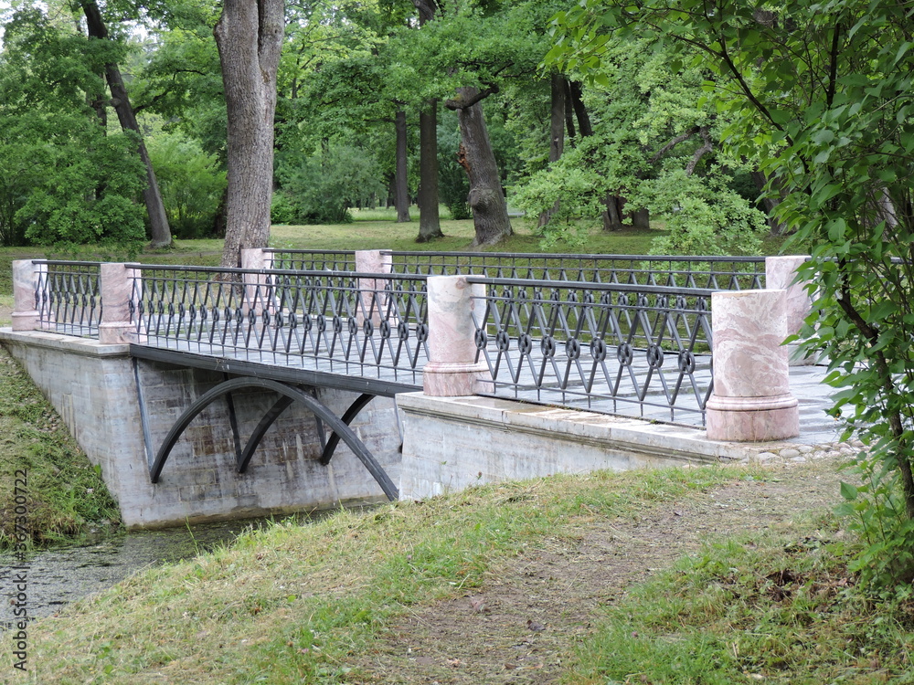 bridge in the park, Saint-Petersburg, Russia