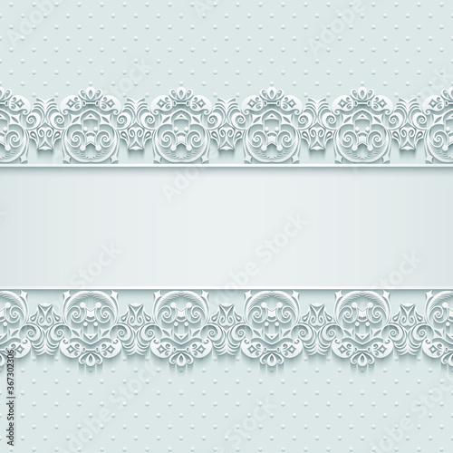 Abstract vector ornamental nature vintage frame.