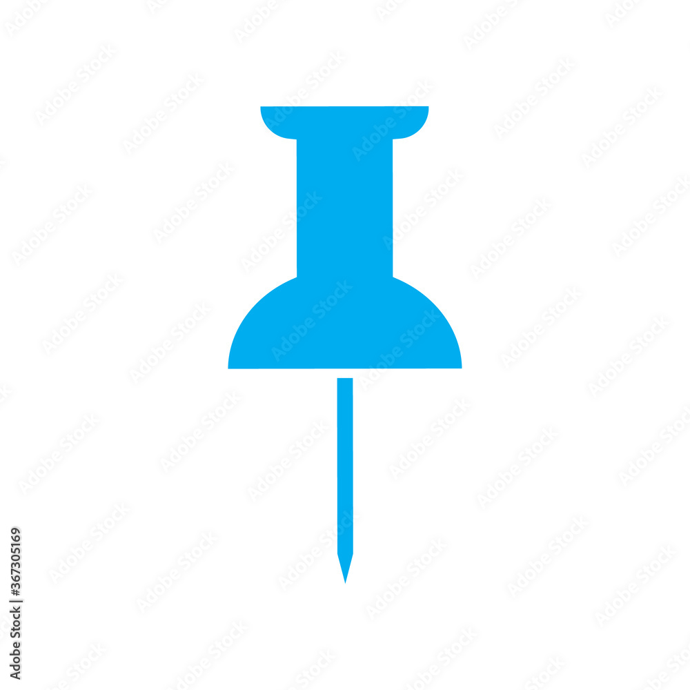 Push pin icon vector Push pin icon vector