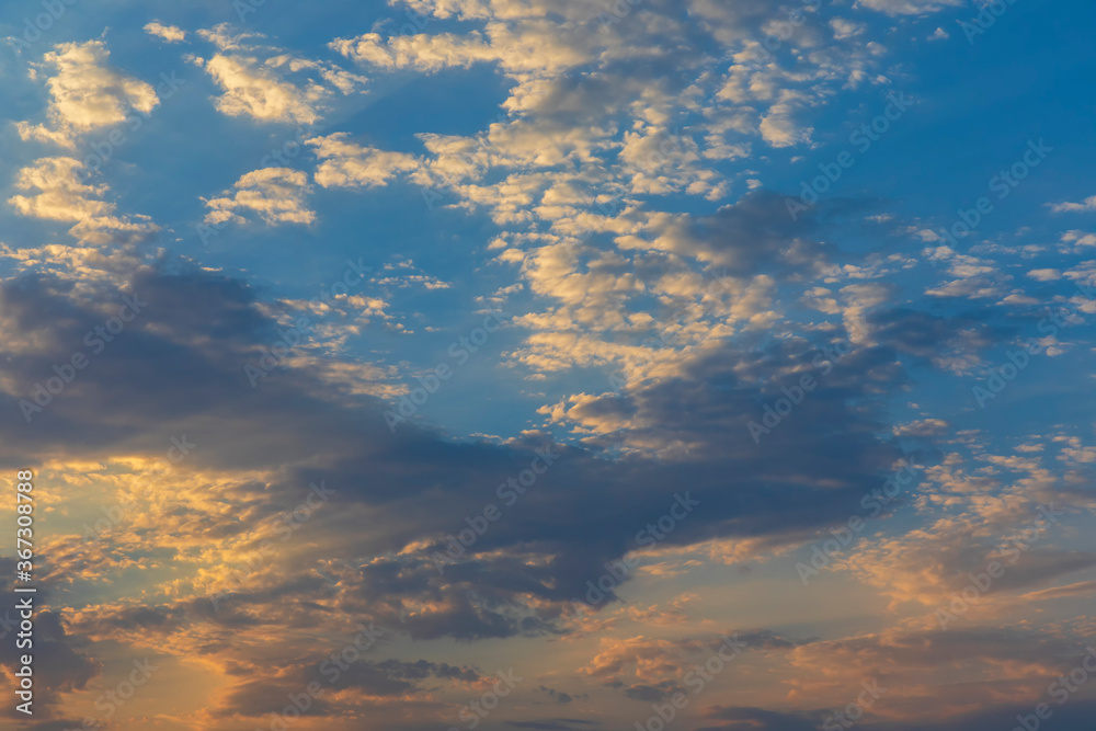 Beautiful clouds at sunset of the day. Can be used as a background Beautiful clouds at sunset of the day. Can be used as a background