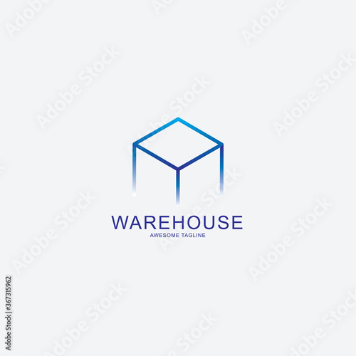 warehouse logo template design, Industrial and Commercial Buildings