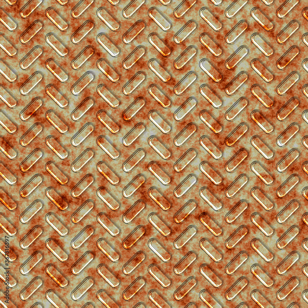Rusty metal plate seamless texture. Rusty metal plate seamless texture.