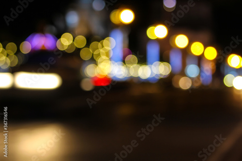 blurred of colorful bokeh light background