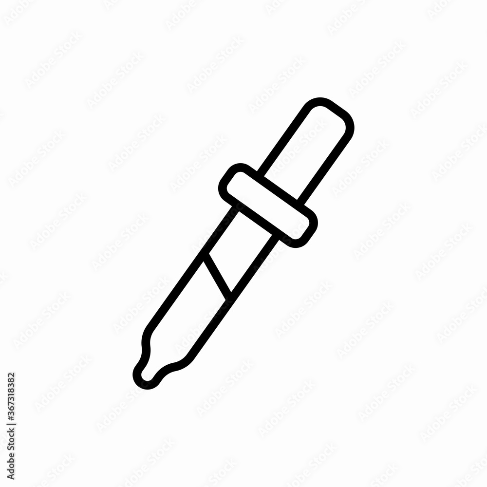 Outline pipette icon.Pipette vector illustration. Symbol for web and mobile Outline pipette icon.Pipette vector illustration. Symbol for web and mobile