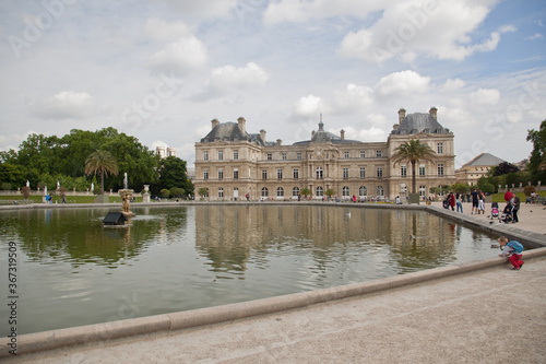 Paris,France-2.June,2014:Luxembourg Garden(Jardin du Luxembourg) in Paris, France.