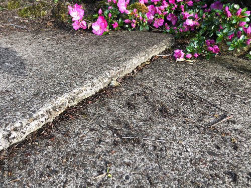uneven walkway
