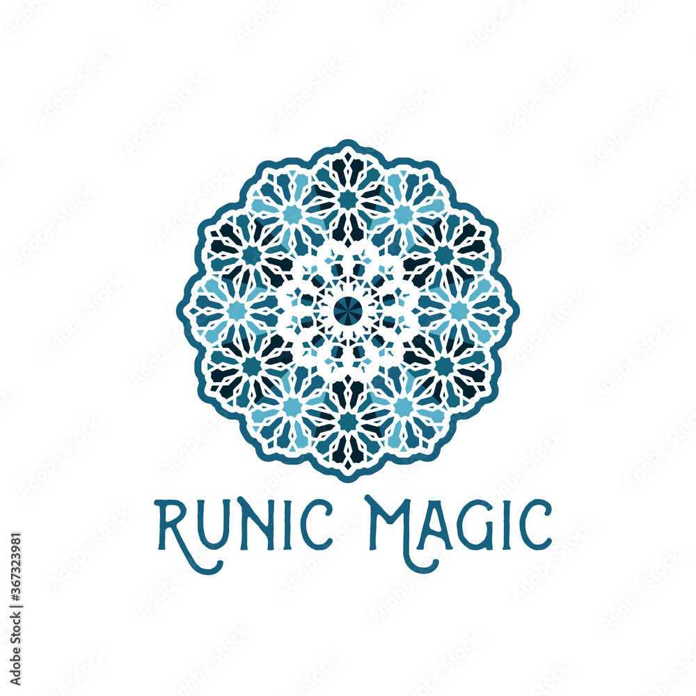 Oriental Geometric Circular Symbol Oriental Geometric Circular Symbol