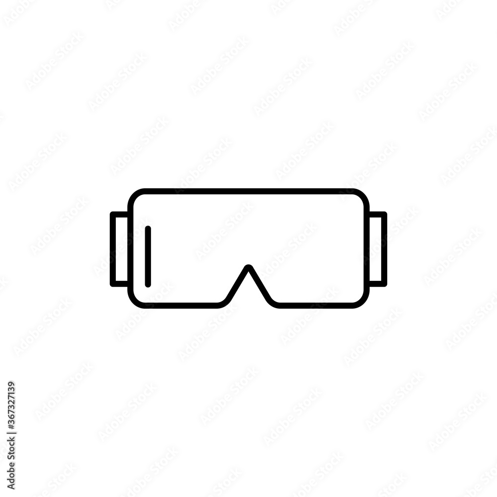 Virtual reality glasses icon. VR technology. Vector illustration Virtual reality glasses icon. VR technology. Vector illustration