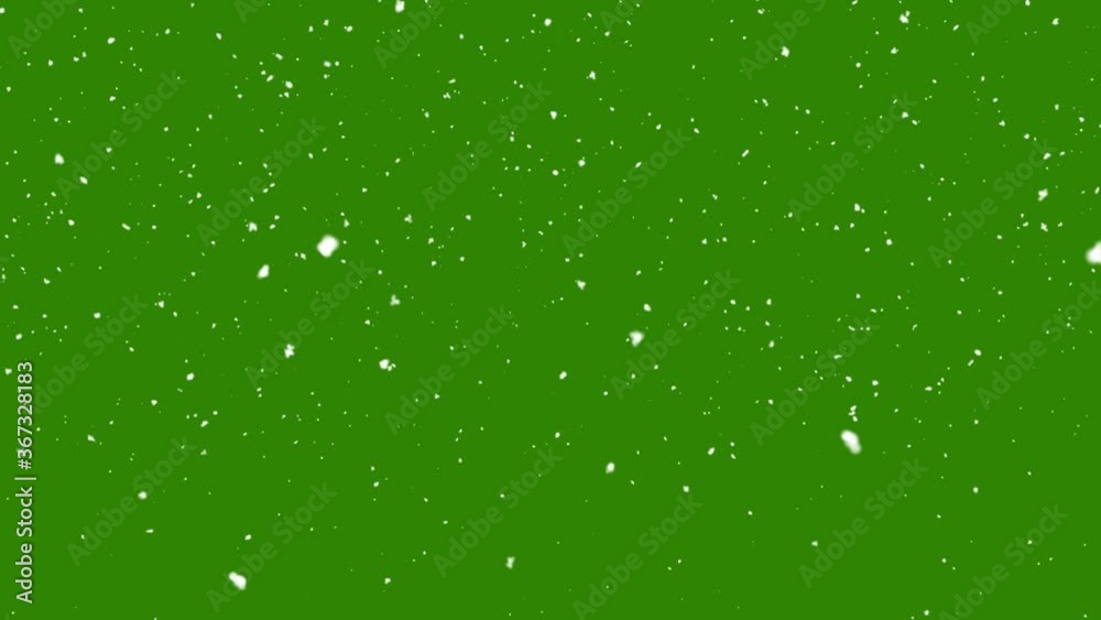 Snow falling on green screen background Snow falling on green screen background