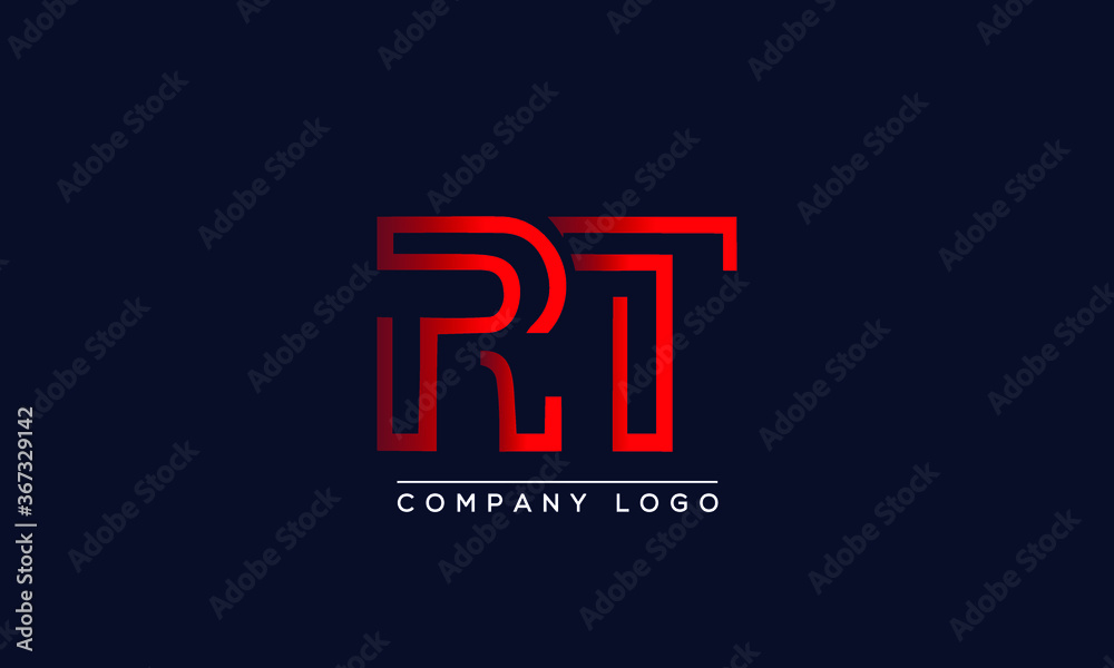 Initial Letter RT Logo With Feather Gold And Silver Color, Simple And Clean  Design For Company Name. Vector Logo For Business And Company. Royalty Free  SVG, Cliparts, Vectors, and Stock Illustration. Image