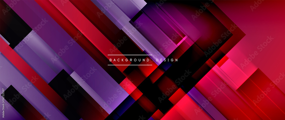 Dynamic lines on fluid color gradient. Trendy geometric abstract background for your text, logo or graphics Dynamic lines on fluid color gradient. Trendy geometric abstract background for your text, logo or graphics