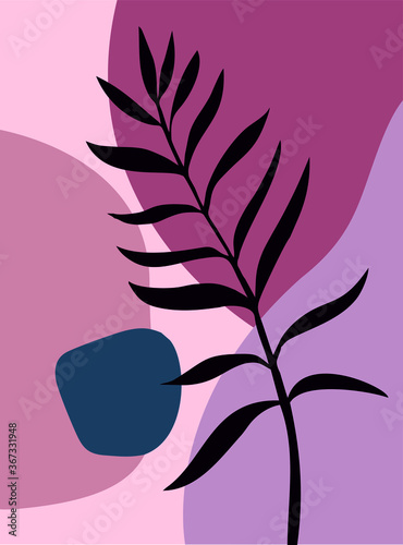 vector illustration of a pink flower